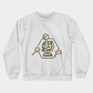 geography symbol Crewneck Sweatshirt